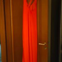 Abito elegante lungo a fasce incrociate 