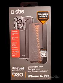 Kit Protezione SBS D30 OneSet per iPhone 16 Pro