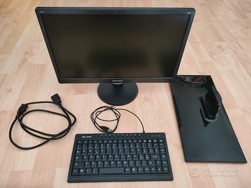 Monitor PC Philips 18.5" + Mini Tastiera USB