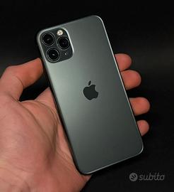 IPhone 11 pro 256 gb - verde + scatola e 3+1 cover