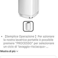 lavatrice di 3,5 gk x campeggio 