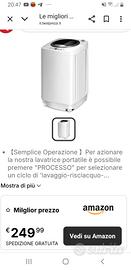 lavatrice di 3,5 gk x campeggio 