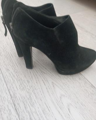 stivaletto camoscio nero