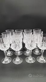 Set 12calice Cristal d'Arques Paris  vintage