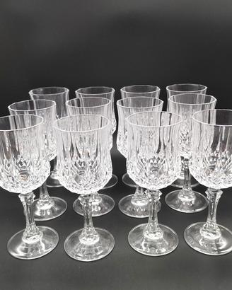 Set 12calice Cristal d'Arques Paris  vintage