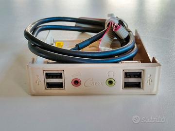 Porte frontali per PC USB + Audio & Mic