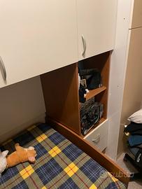 Cameretta doppia con armadio a ponte