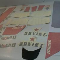 DECALCO ADESIVI FIANCATINE TUAREG SOVIET 50 1989 A