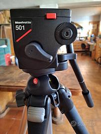 Cavalletto Manfrotto mod. 055 Pro  + testa 501