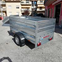 Rimorchio cargo 220 sponde in lamiera più kit spon