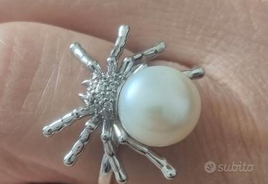 anello + orecchini in argento925 con perle