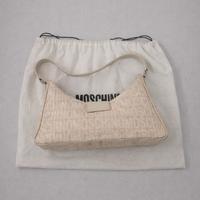 Borsa Moschino beige con logo – elegante