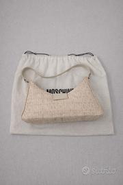 Borsa Moschino beige con logo – elegante