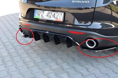 Splitter Alfa Romeo STELVIO Flap Nero Lucido 