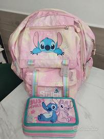 zaino più astuccio di Lillo e stich 
