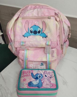 zaino più astuccio di Lillo e stich 