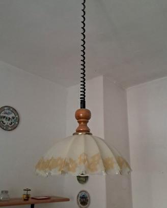 lampadario in vetro colorato