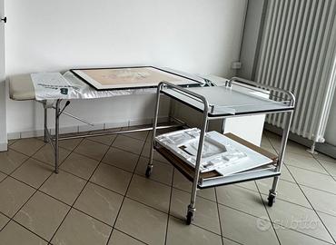Lettino e carrello ambulatorio