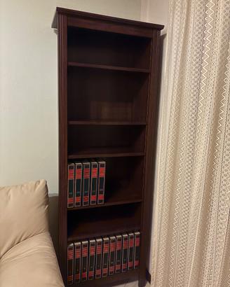 libreria color legno scuro