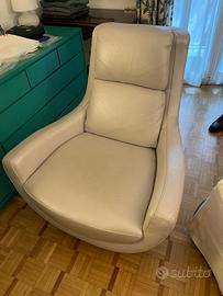 Poltrona in pelle