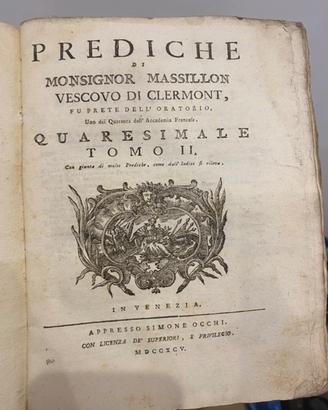 Prediche monsignor massillon vescovo di clermont