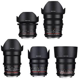 Kit Samyang VDSLR II EF - 14 24 35 50 85 mm