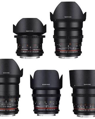 Kit Samyang VDSLR II EF - 14 24 35 50 85 mm