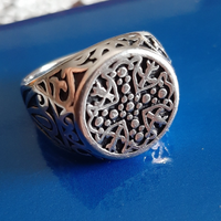 Anello acciaio croce Sense
