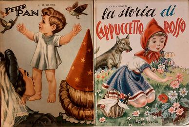 Libri fiabe vintage Cappuccetto Rosso Peter Pan