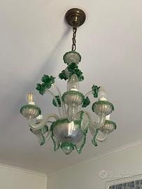 Lampadario in vetro di Murano