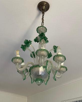 Lampadario in vetro di Murano