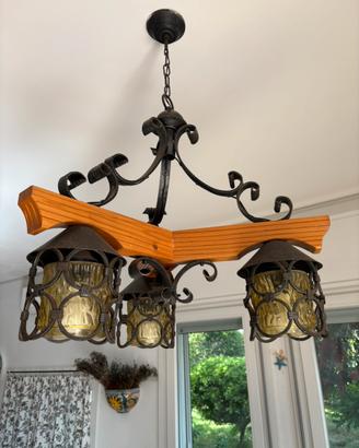 Lampadario rustico
