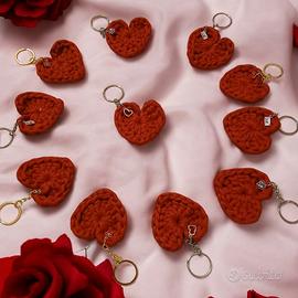 Portachiavi Rossi fatti a mano