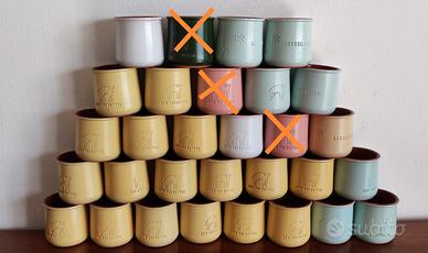 vasetti colorati ceramica monoporzione Cermer