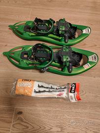 ciaspole tsl 325 ride nuove + kit grips