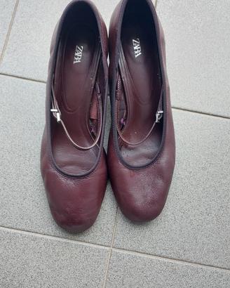 Scarpe pelle Zara n.40