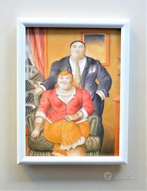 Quadro Una coppia di Botero con cornice