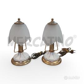 COPPIA DI LAMPADE RETRÒ CLASSICO ANNI 70
