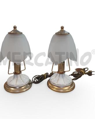 COPPIA DI LAMPADE RETRÒ CLASSICO ANNI 70