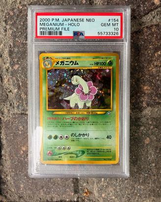 Pokémon Japanese - Meganium #154 - PSA10