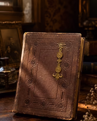 Antico album fotografie fine 800