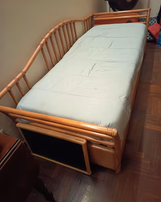 Divano letto rattan e bambu