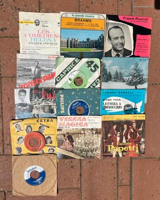 13 vinili 45 giri anni 50 e 60