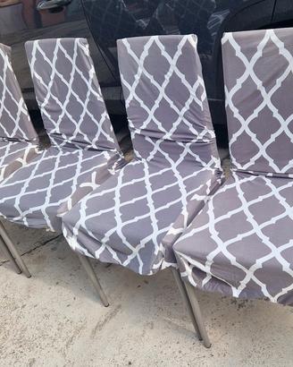 4 sedie Calligaris con coprisedia