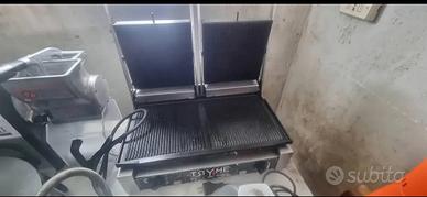 PIASTRA PROFESSIONALE PER PANINI DOPPIA CALOTTA 