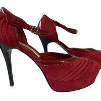 Scarpe tacco pelle rosse Max Clan Roma
