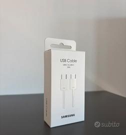 NUOVO Samsung Cavo Originale 3A Type-C 1M Bianco