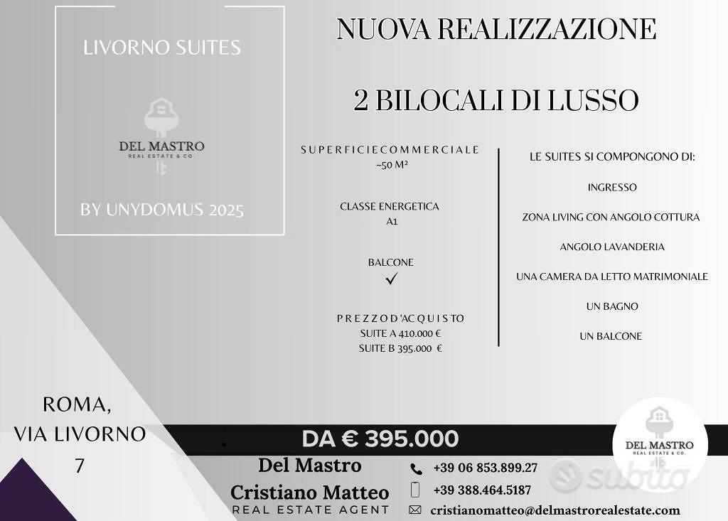 Appartamento di 50 m² con 2 locali a Roma - Vista 2