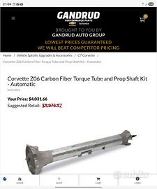 albero di trasmissione in carbonio per corvette C7