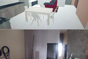 Casa semi-indipendente piano 1 , 100m2 via burgio